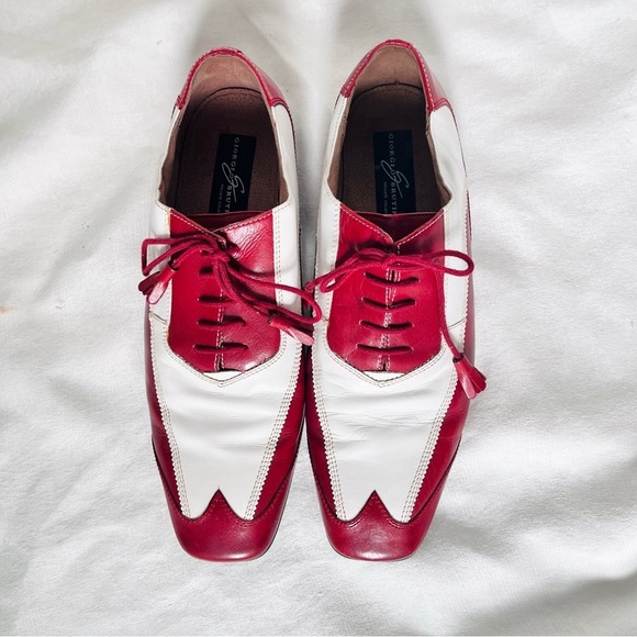Vintage Georgio Brutini spectator red/white mens shoes *Needs heel caps* 10 main image 7